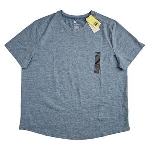 All in Motion Mens XL Short Sleeve Soft Gym T-Shirt Blue Moisture Wicking Active